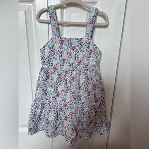 GAP Floral Tank Dress in Pink, Teal & White